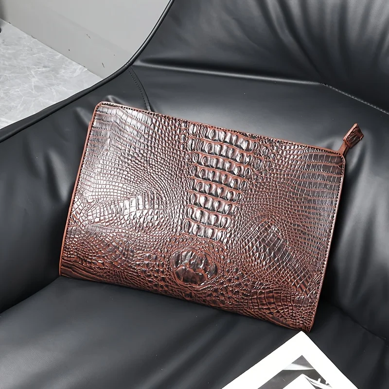 Lüks timsah desen erkekler el  - Luxury Bags Vip incelemesi ve fiyatı